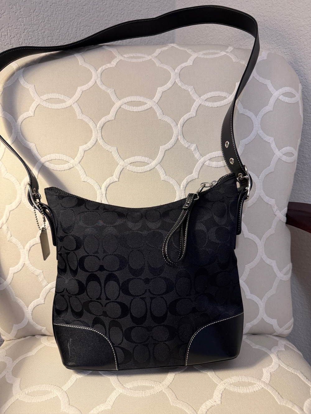 Coach Black logo Crossbody/Shoulder Bag